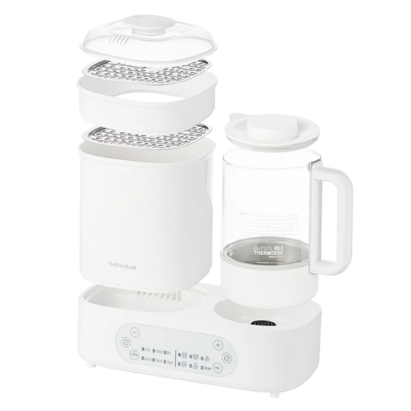 Bình đun và tiệt trùng sấy khô Boboduck F6238 (trắng)