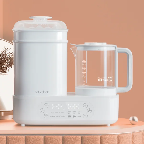 Bình đun và tiệt trùng sấy khô Boboduck F6238 (trắng)