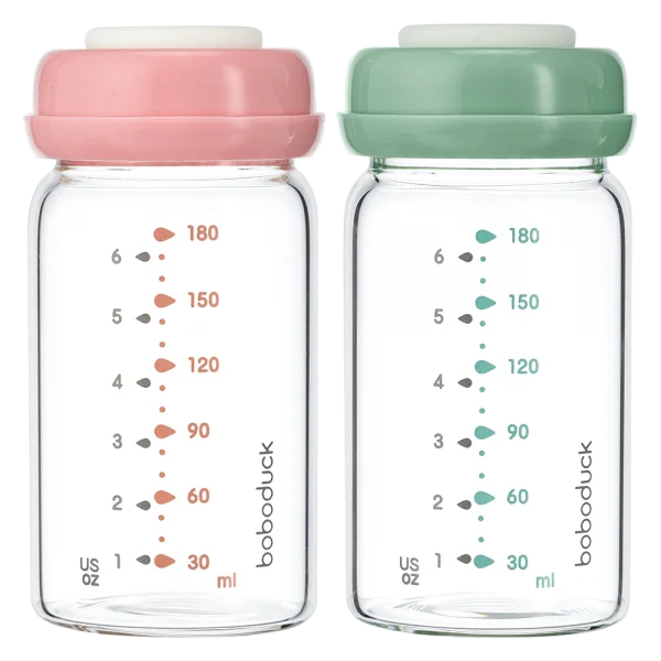 Bộ 2 bình trữ sữa thủy tinh Boboduck