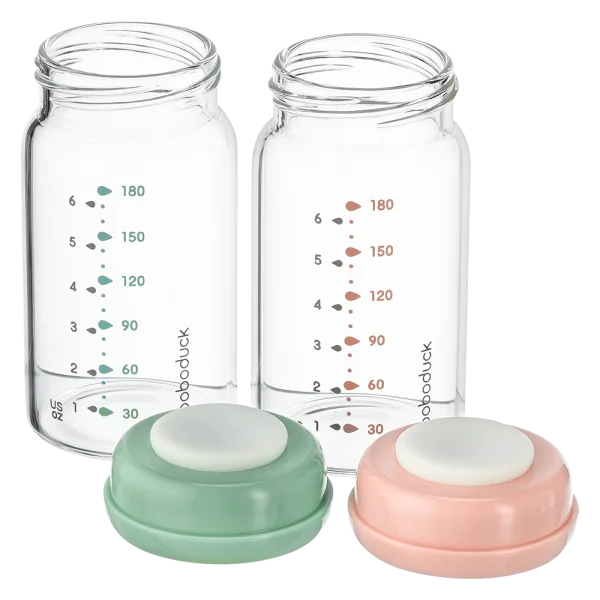 Bộ 2 bình trữ sữa thủy tinh Boboduck
