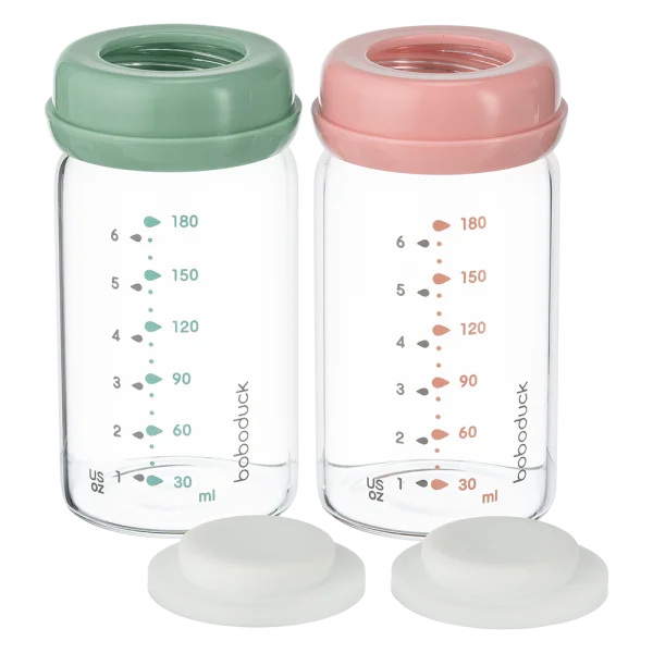 Bộ 2 bình trữ sữa thủy tinh Boboduck