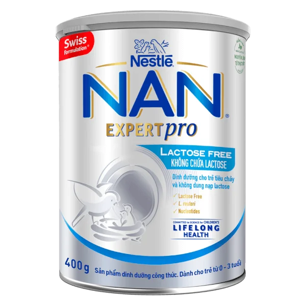 Sữa bột NAN Expert Pro Lactose Free 400g (0 - 36 tháng)