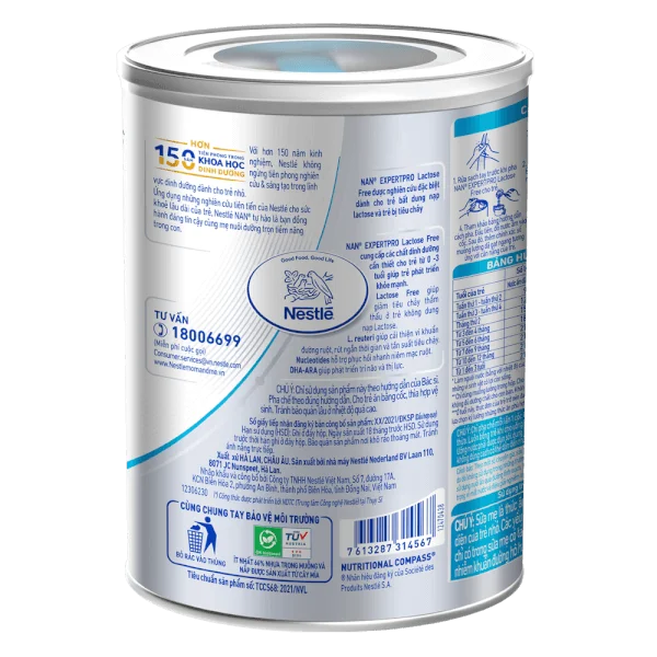 Sữa bột NAN Expert Pro Lactose Free 400g (0 - 36 tháng)