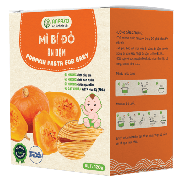 Mì bí đỏ ăn dặm cho bé Anpaso 120g