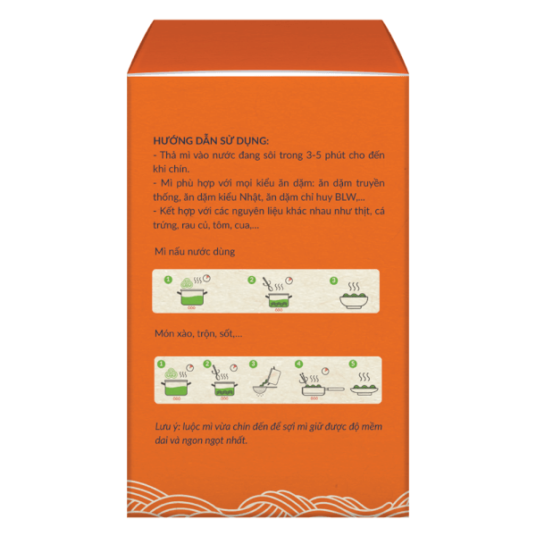 Mì bí đỏ ăn dặm cho bé Anpaso 120g
