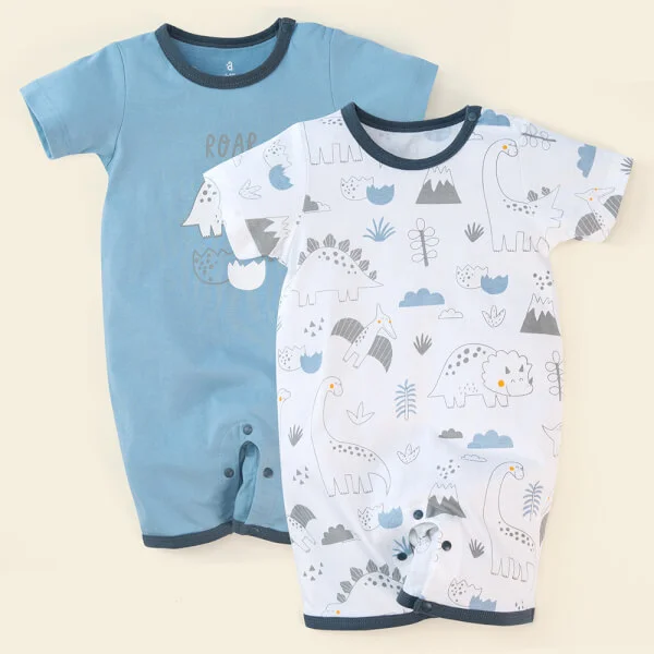 Set 2 body đùi Animo NB522016 (6-9M,xanh-trắng khủng long)