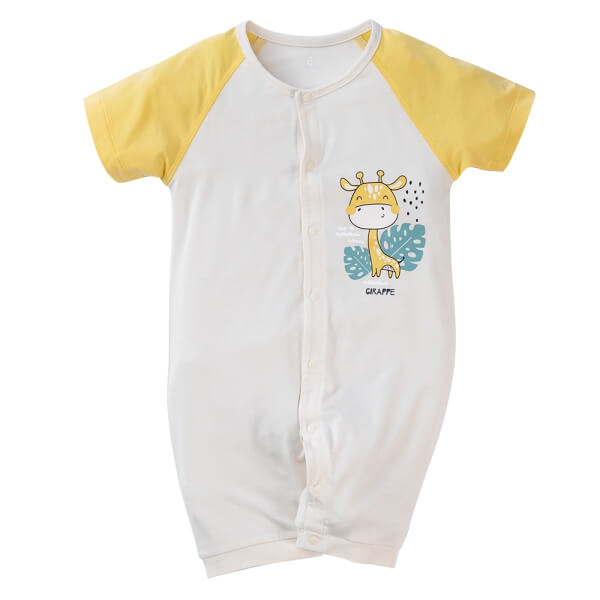 Bodysuit tính năng đùi, vải modal Bst Thiên nga Animo BMC822083 (6-9M,Vàng)