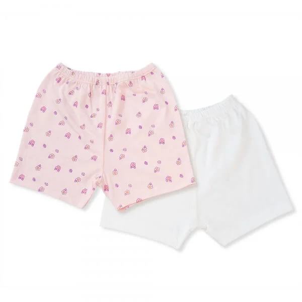 Cặp quần ss ngắn Animo NB422052 (3-6M,hồng-trắng)