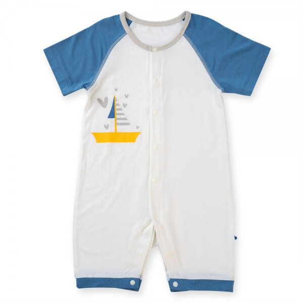 Bodysuit tính năng đùi, vải modal Bst Thiên nga Animo BMC822084 (9-12M,Xanh)