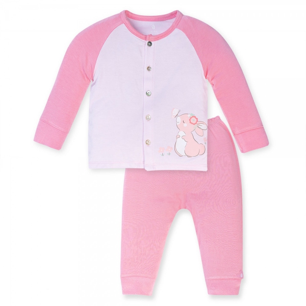 Bộ tính năng dài vải modal Animo VĐ522024 (9-12M,Hồng)