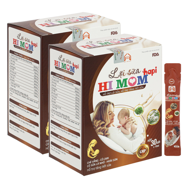 Combo 2 Lợi sữa Hi Mom Hapi (hộp 30 gói)