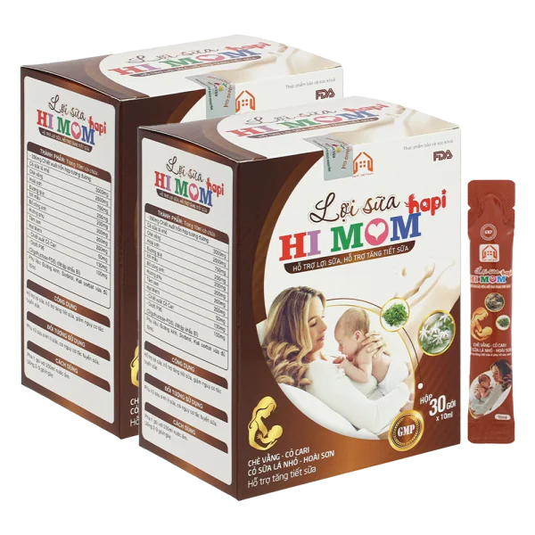 Combo 2 Lợi sữa Hi Mom Hapi (hộp 30 gói)