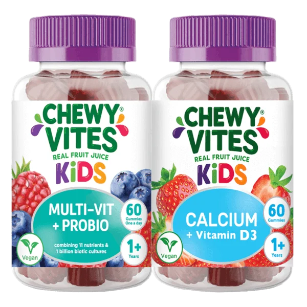 Combo Gummies CHEWY VITES bổ sung Canxi và Vitamin D3 và Gummies CHEWY VITES bổ sung Multi-Vit và Probio