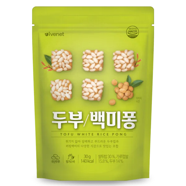 Bánh đậu nành gạo trắng Ivenet 30g