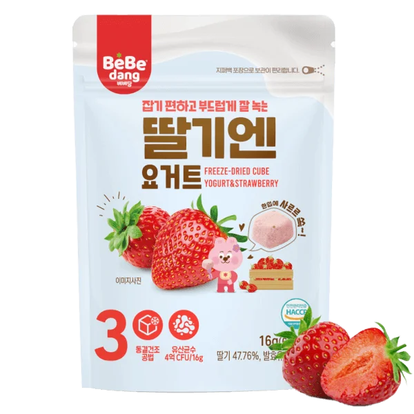 Combo 2 Sữa Chua Sấy Bebedang Vị Dâu Tây