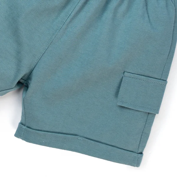 Bộ bé trai ngắn BST Khủng Long Animo HN623012 (6M-6Y,Xanh)