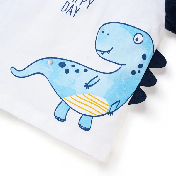 Bộ bé trai ngắn BST Khủng Long Animo HN623011 (6M-6Y,Xanh Navy)