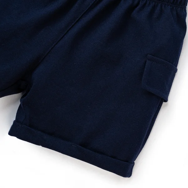 Bộ bé trai ngắn BST Khủng Long Animo HN623011 (6M-6Y,Xanh Navy)