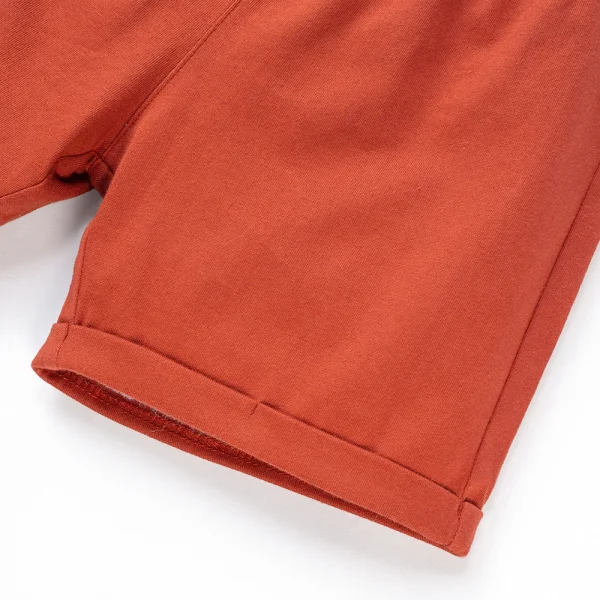 Bộ bé trai ngắn BST Khỉ Kháu Khỉnh Animo HN623017 (6M-6Y,Sọc Đỏ)