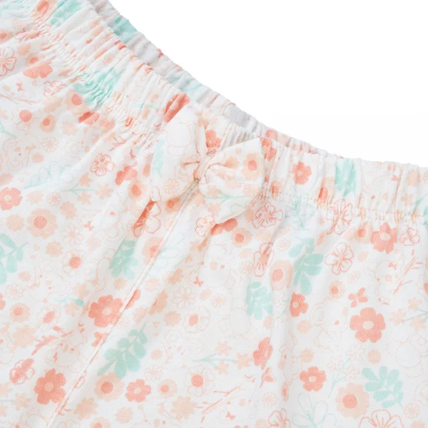 Bộ bé gái ngắn Gấu Koala Animo TQ523031 (6M-6Y,Trắng phối hoa)