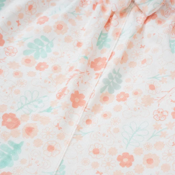 Bộ bé gái ngắn Gấu Koala Animo TQ523031 (6M-6Y,Trắng phối hoa)