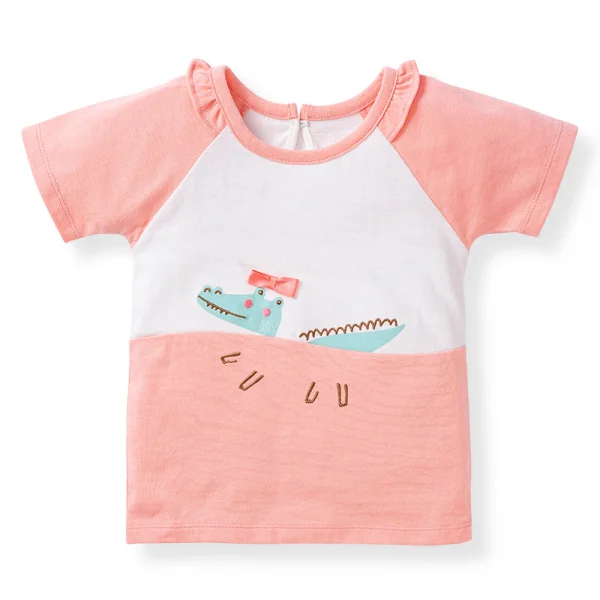 Bộ bé gái ngắn BST Sấu Dâu Tây Animo HS523024 (6M-6Y,Hồng)