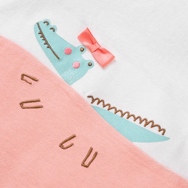 Bộ bé gái ngắn BST Sấu Dâu Tây Animo HS523024 (6M-6Y,Hồng)