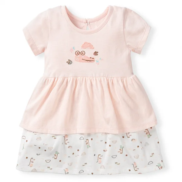 Đầm bé gái BST Sấu Dâu Tây Animo HS523026 (6M-6Y,Hồng)