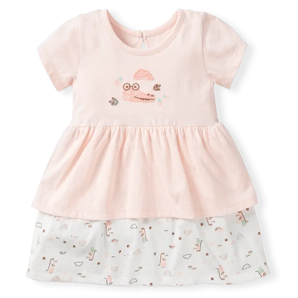 Đầm bé gái BST Sấu Dâu Tây Animo HS523026 (6M-6Y,Hồng)