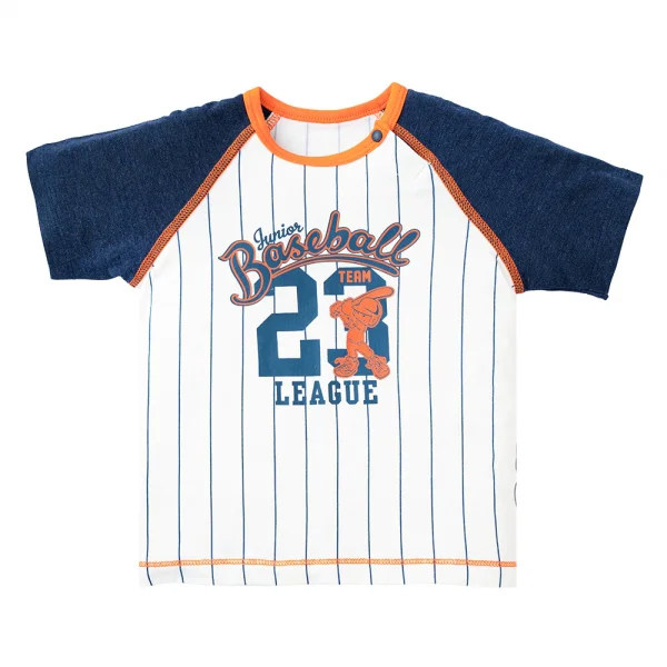 Bộ tính năng ngắn, vải sợi sồi BST Bóng chày Animo BMC123109 (3-24M,Xanh đen)