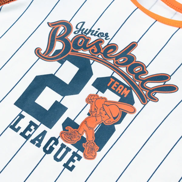 Bộ tính năng ngắn, vải sợi sồi BST Bóng chày Animo BMC123109 (3-24M,Xanh đen)