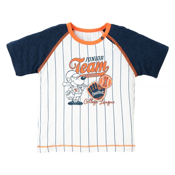 Bộ tính năng ngắn, vải sợi sồi BST Bóng chày Animo BMC123108 (3-24M,Xanh đen)