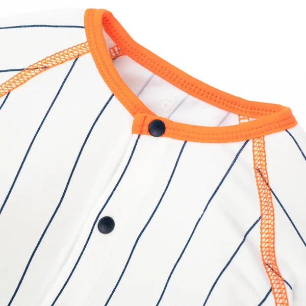 Bộ tính năng dài, vải sợi sồi BST Bóng chày Animo BMC123089 (0-24M,Xanh đen)