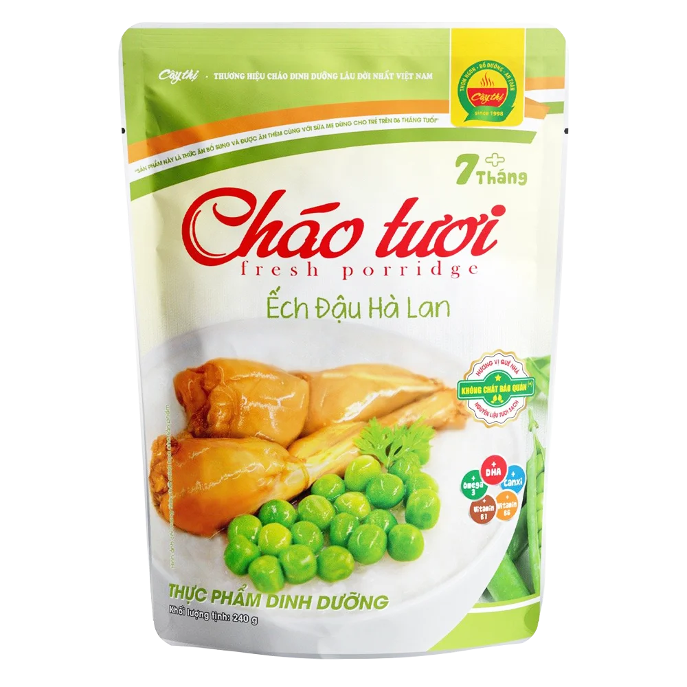 Combo 2 Cháo tươi ếch đậu hà lan Cây Thị