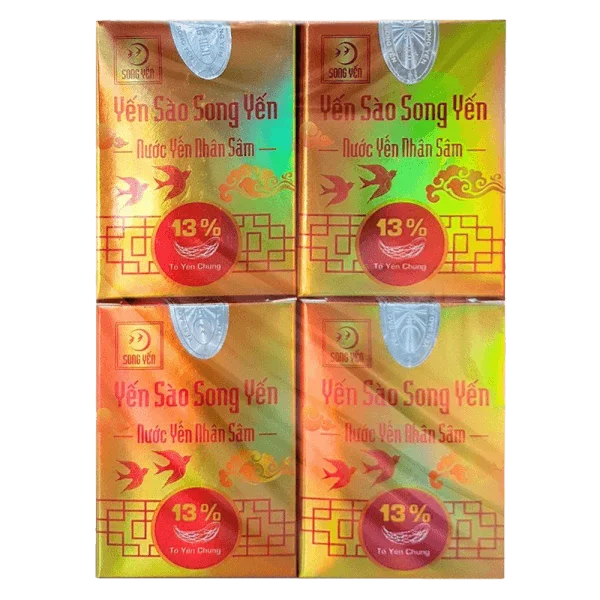 Nước yến Song Yến Nhân Sâm Sét 4 lọ*70ml