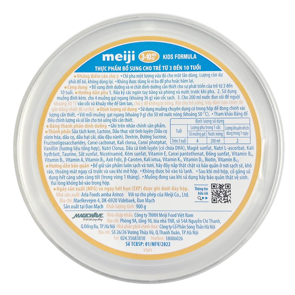 Combo 2 Thực phẩm bổ sung Meiji Kids Formula 900g (3-10 tuổi)