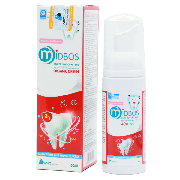 Kem đánh răng tạo bọt MIDBOS 60ml