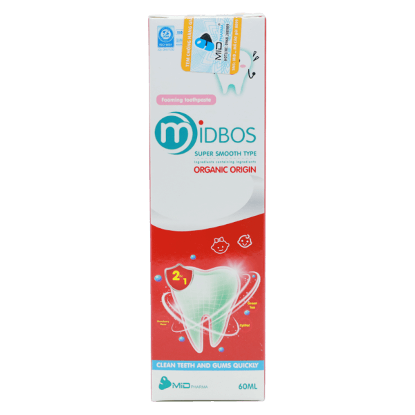 Kem đánh răng tạo bọt MIDBOS 60ml