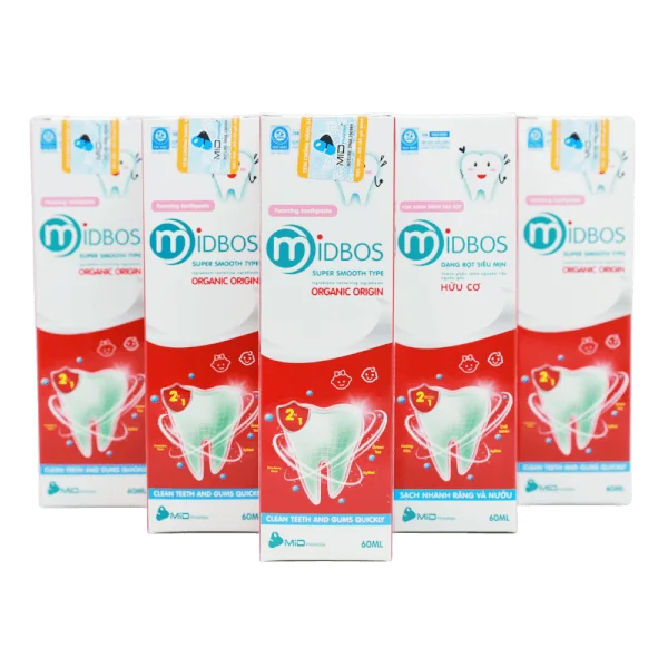 Kem đánh răng tạo bọt MIDBOS 60ml