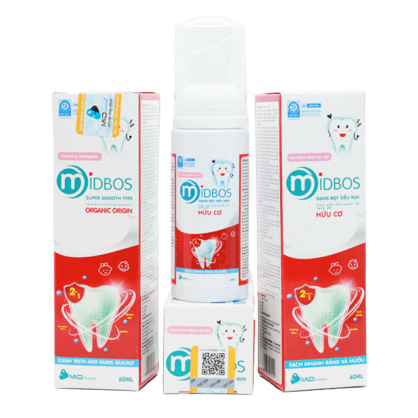 Kem đánh răng tạo bọt MIDBOS 60ml