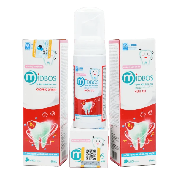 Kem đánh răng tạo bọt MIDBOS 60ml