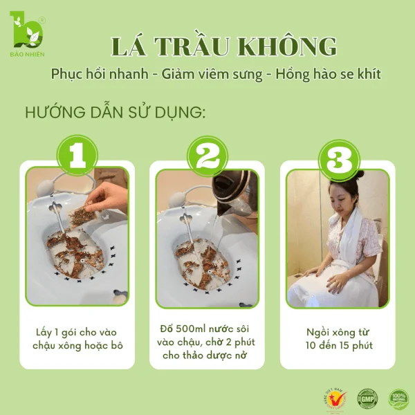 Xông phụ khoa lá trầu không 120g