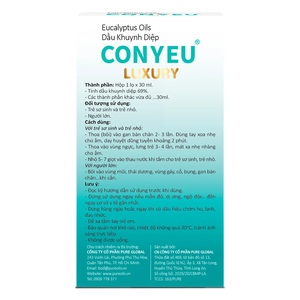 Dầu khuynh diệp Con Yêu Luxury 30ml