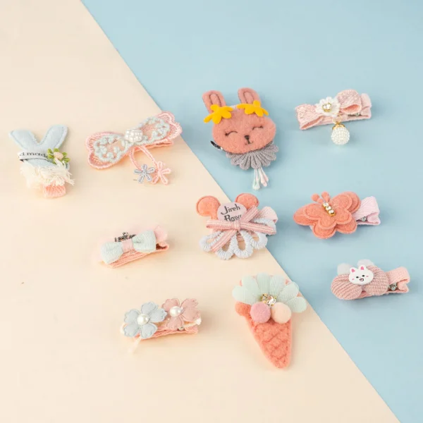 Set kẹp tóc 10 món Animo A2306_MN016 (Hồng)