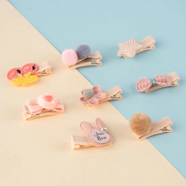 Set kẹp tóc 8 món Animo A2306_MN015 (Hồng)