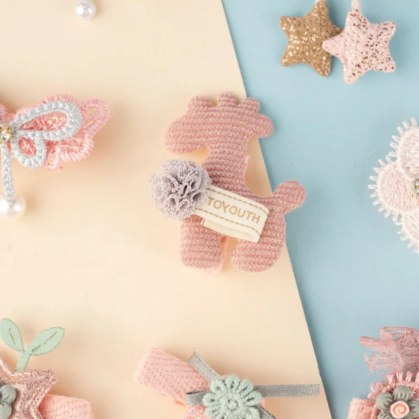 Set kẹp tóc 10 món Animo A2305_MN019 (Hồng)