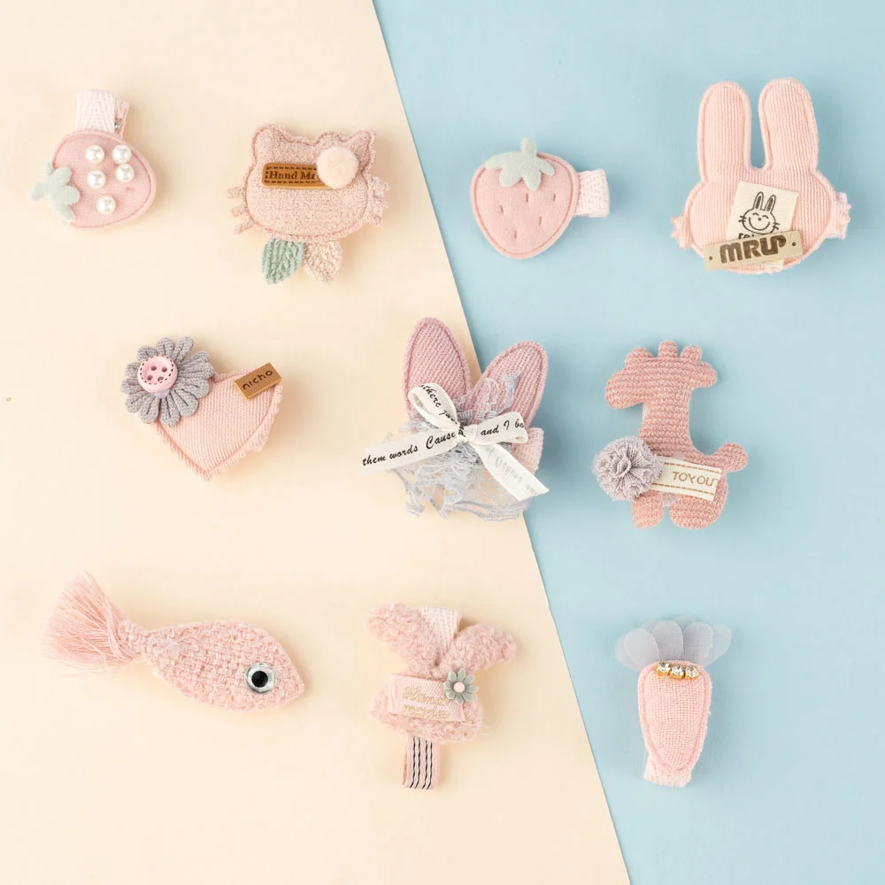 Set kẹp tóc 10 món Animo A2305_MN018 (Hồng)