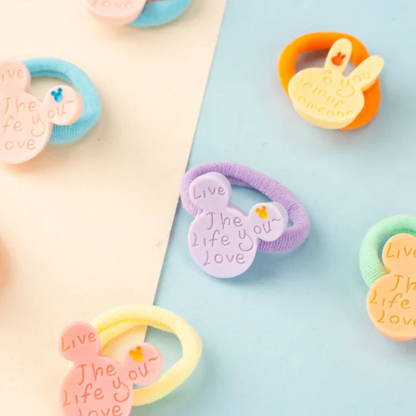 Set cột tóc 10 món hình gấu Animo A2305_MN017 (Nhiều màu)