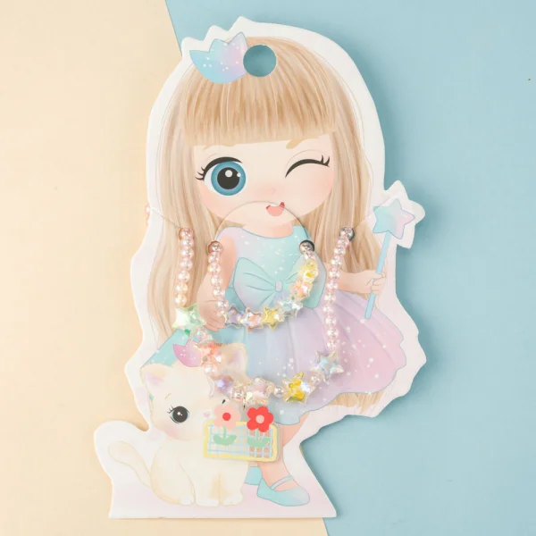 Set 2 vòng đeo cổ và vòng tay ngôi sao Animo A2306_MN013 (Hồng)