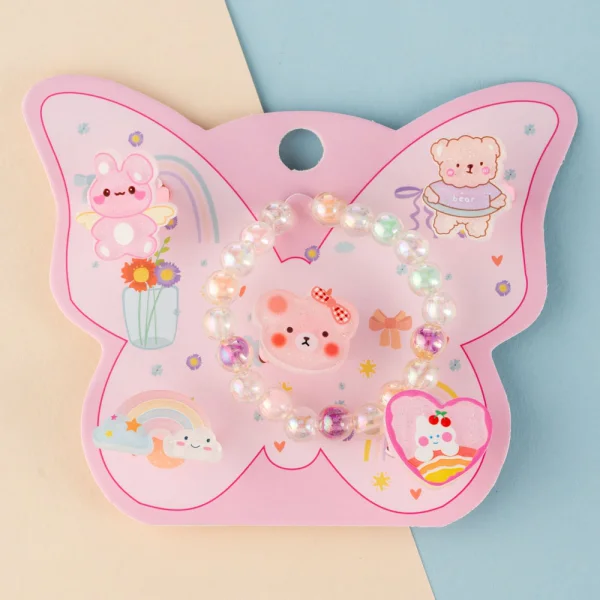 Set 6 món vòng tay và nhẫn Animo A2305_MN011 (Hồng)